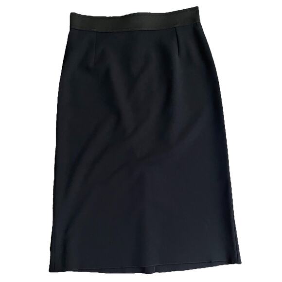 Dolce & Gabbana Pencil Skirt Midi Size 44 Black Stretch Designer Italy - Picture 1 of 6